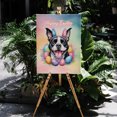 thumbnail image 4 of Happy Easter Boston Terrier with Bunny Ear Headband and Flowers Vertical Matte Canvas Poster Gentleman Dog Lover Gifts Wall Art Home Decor - 13001, 4 of 5