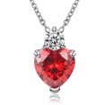 thumbnail image 1 of Cadena de clavícula de amor rojo, cadena de clavícula Collar con colgante de cadena de clavícula de amor rojo Cadena de clavícula Acabado de lujo, 1 of 12
