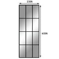 thumbnail image 2 of BEAUTYPEAK 65"x 23" Rectangular Full Length Windowpane Mirror Wall-Decor Mirror,Black, 2 of 5