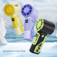 thumbnail image 3 of 4000mAh Handheld Fan, Portable Mini Fan Powerful Hand Fan USB Rechargeable Quiet for Travel Makeup Commmute Camping Hot Summer Days,Small Handheld Fan, 3 of 7