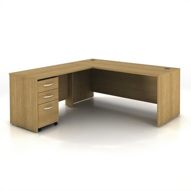 Bush Business Furniture Series C 3Piece LShape Computer Desk in Light