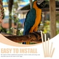 thumbnail image 3 of Miangastore 5pcs Parrot Perches Bird Cage Wood Perch Parrot Grinding Stick Parrot Stand Perch Toy, 3 of 8