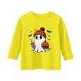 thumbnail image 4 of Mercatoo Casual 3/4 Sleeve T Shirts for Kids Girls Halloween 3D Printed Sweatshirt Cute 𝐂artoon Crewneck Pullover Fashion Tees, 4 of 4