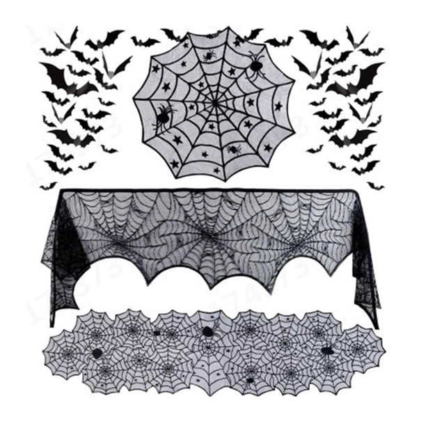 Injueey Mantel accesorios de fiesta decoración de la casa dulce regalo Halloween calavera escritorio cubierta hogar calcomanía mantel suministros para Kits de decoración para fiestas Injueey HA065861-00