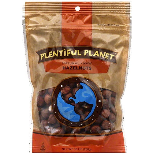 Plentiful Planet Raw Hazelnuts, 10 oz, (Pack of 6) by