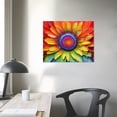 thumbnail image 3 of Nawypu  Colorful Wall Art Bedroom, Colorful Daisy Wall Art Living Room, Large Floral Painting Print Wall Art Decor, Retro Flower Watercolor Picture for Bathroom Dining Room Home, 3 of 4