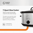 thumbnail image 2 of Complete Cuisine CC-SL-7000-SS Mijoteuse Ovale en Acier Inoxydable de 7 Pintes, 2 of 5