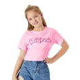 thumbnail image 4 of Serdomi Pink California Crop Top for Little & Big Girls - Cool Summer T-shirt Clothes Tween Size 10, 4 of 7