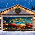 thumbnail image 3 of Large Festive Christmas Background for Holiday Parties and Santa Photography 7x16 Ft Garage Door Banner, 3 of 6
