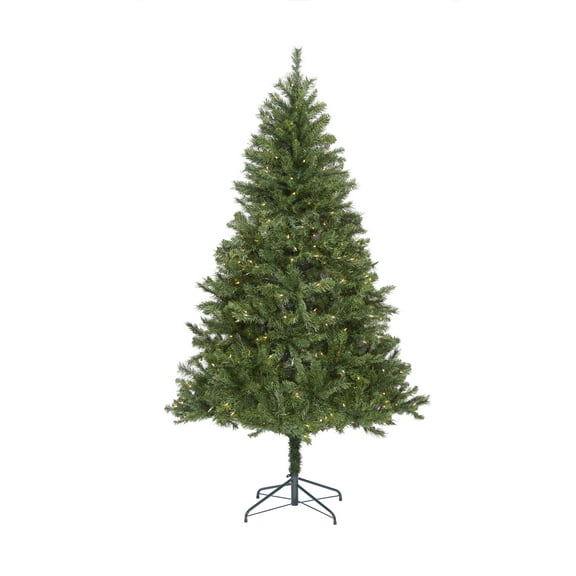 6.5 ft Pre-Lit Arlington Artificial Christmas Tree with LED Lights by Holiday Time