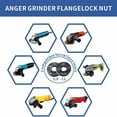 thumbnail image 6 of YIEMEEN 7Pieces Metal Angled Grinder Lock Nut Kit 5/8-11 Flange Wrench For Replacement, 6 of 9