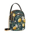 thumbnail image 7 of FORMRS Crossbody Bag for Women Quilted Travel Shoulder Cell Phone Purse with Chain Strap Handbag, Floral Lemons, 7 of 7