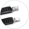 thumbnail image 3 of Men's Adjustable Elastic Garter Straps Military Style Non-Slip Y-Style Black Garter Straps, 3 of 5