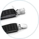 thumbnail image 3 of Men's Adjustable Elastic Garter Straps Military Style Non-Slip Y-Style Black Garter Straps, 3 of 5