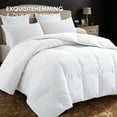 thumbnail image 5 of Polyester Brushed Single Quilt - White, Microfiber Filling, All-Season Down Alternative (Breathable & Warm), 5 of 7