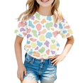 thumbnail image 4 of Coerni Kids Cow Print Shirt Boys & Girls Breathable Crewneck Short Sleeve Tees Colorful Cow Print Tops Casual Versatile Summer Outfit, 4 of 9