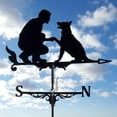 thumbnail image 3 of Perro Dragón Volador Perro Humano Metal Viento a Jardín Granja América del Norte Europa, 3 of 5