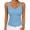 Light Blue, variant on hoksml Women's V Neck Thin Strap Ribbed Tank Top, Slim Fit Sleeveless Casual Top for Summer Layering Daily Wear