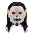 thumbnail image 1 of Casco de látex con forma de calavera de Halloween con máscara de ojos roja para disfraz, 1 of 3