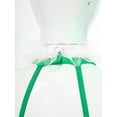 thumbnail image 5 of YEAHDOR Big & Little Girls Candy Cane Costume Open Back Long Jumpsuit Halter Dance Unitard Snowman Costume Green 12, 5 of 6