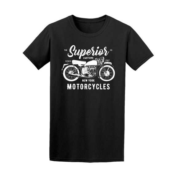 Vintage Super Motorcycle Graphic T-Shirt Men -Image by Shutterstock, Male 3X-Large