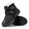 thumbnail image 2 of FitVille Botas de invierno anchas para hombre, botas de nieve gruesas y cálidas, botas ligeras antideslizantes impermeables con forro de piel, adecuadas para la nieve al aire libre, 2 of 5