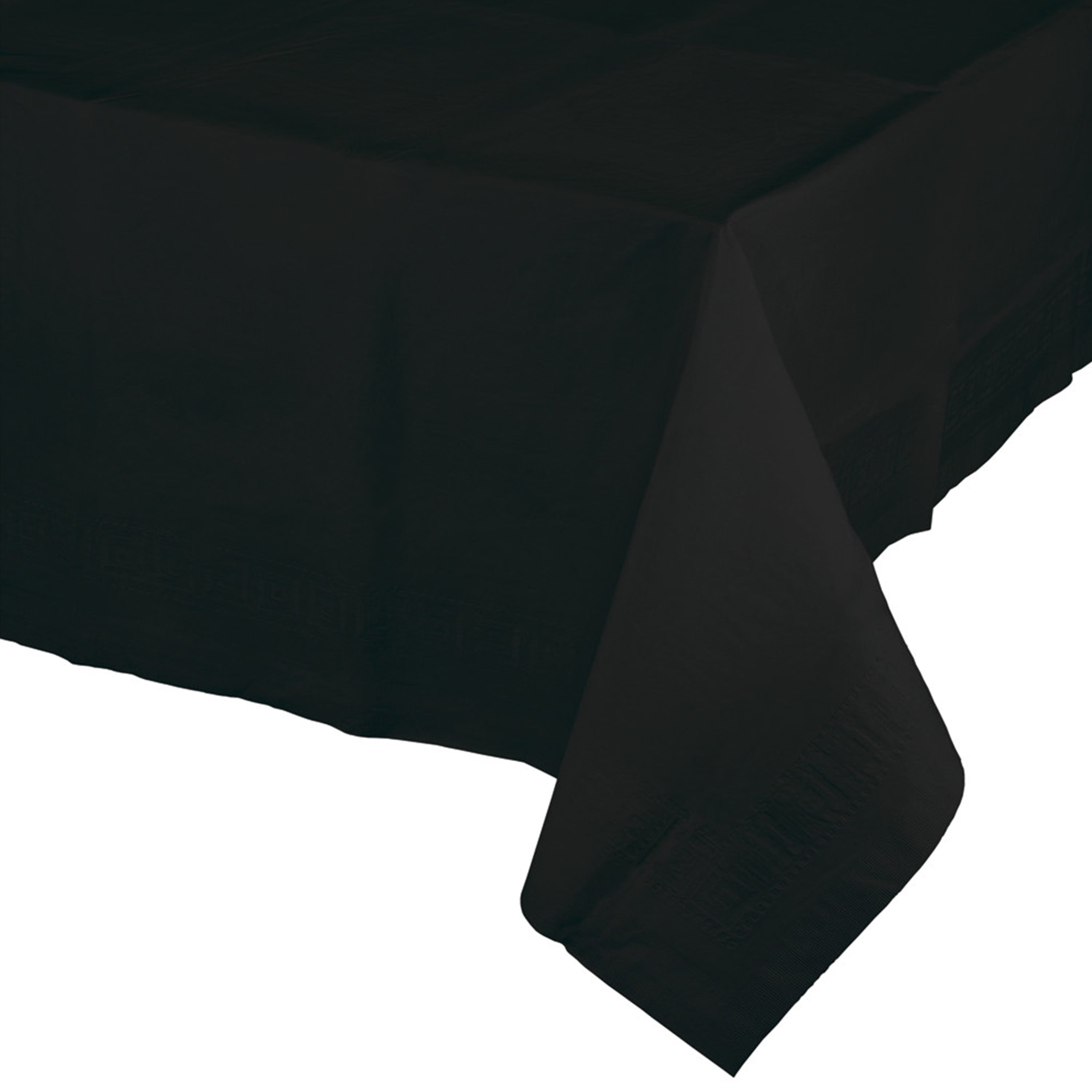 Black Paper Tablecloths, 3 Count