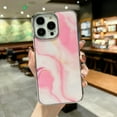 thumbnail image 1 of SaniMore for iPhone 14 Pro 6.1" 2022 Case, Shockproof TPU Bckplane Marble Pattern Stylish for Girls Women Plating Design Anti-drop Slim & Lightweight Anti-slip Bumper, Pattern-H, 1 of 6