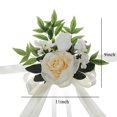 thumbnail image 5 of AMERTEER Wedding Chair Decorations Set Wedding Chair Signs Floral Wedding Flowers Wedding Aisle Chair Decorations Artificial Flowers with Chiffon Ribbons for Wedding Ceremony Party, 5 of 5
