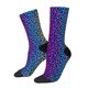 thumbnail image 1 of Fotbe Leopard Neon Rainbow Gradient Calcetas Largas con Estampado para Hombre y Mujer – Calcetas de Compresión Transpirables y Elásticas, Viajar y Uso Diario Talla 5-11, 1 of 6