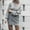 Gray, variant on EGNMCR Women's Off The Shoulder Sweater Dress, Lantern Sleeve Loose Knit Dresses, Solid Color Casual Pullover Mini Dress