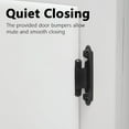 thumbnail image 7 of Matte Black Cabinet Door Hinges:10 Pair/20 Pack 1/2" Overlay Cabinet Hinges,Self Closing Semi Concealed Cabinet Hinges Hardware,Face Frame Flush Mount Kitchen Cabinet Hinges, 7 of 7
