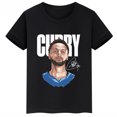 thumbnail image 3 of Camiseta de algodón negra de verano de manga corta con estampado de Stephen Curry para niños, camisetas deportivas para niños y niñas, ropa adecuada para fanáticos, 3 of 5