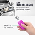 thumbnail image 2 of Accesorio para llave de coche, color rojo rosa, compatible con llave de coche Peugeot Citroen, 2 botones, funda de silicona suave para llave de coche roja, 2 of 4