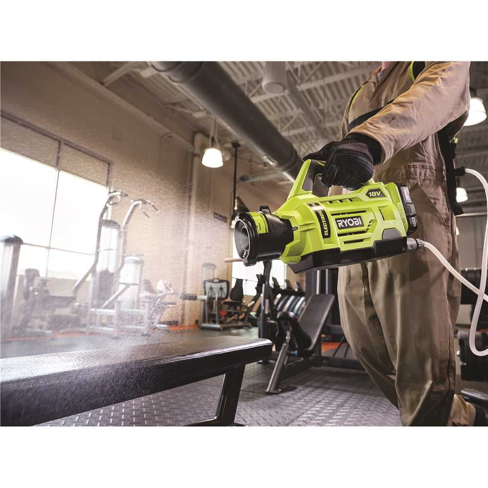 Ryobi P2870 18V 1 gal Lithium-Ion Cordless Electrostatic Sprayer with Battery & Charger