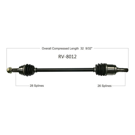 CV Axle Shaft Fits select: 2011-2015 LAND ROVER LR2
