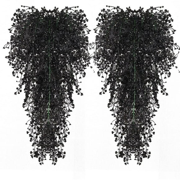 Piwvid Hanging Fake Plants Faux Ferns Ivy Willow Vine Leaves Wall Greenery Artificial Vine UV Resistant Plastic Home Garden Wedding Party Indoor Outdoor Decorations