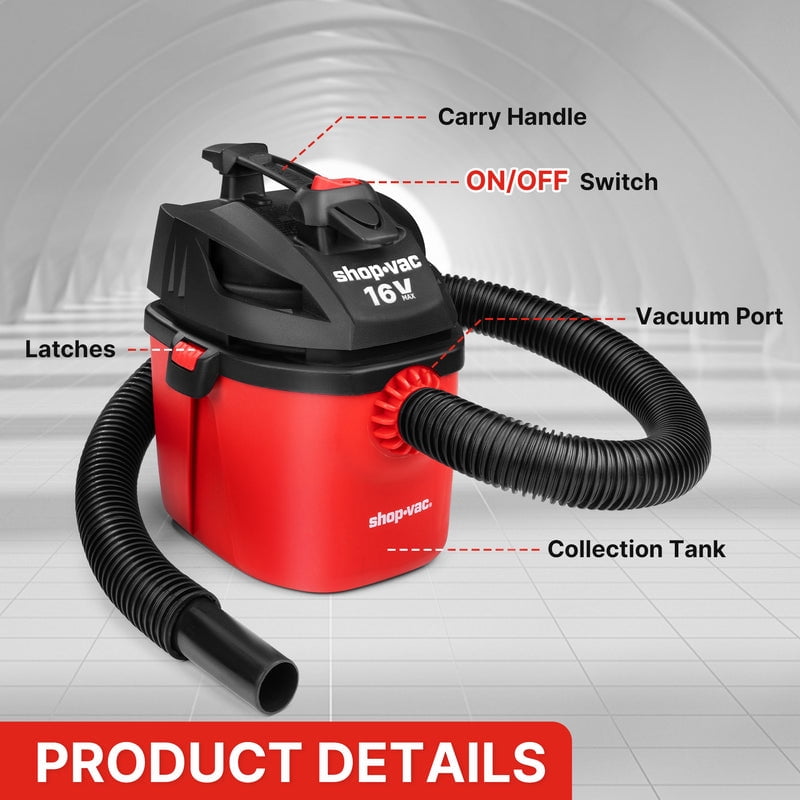 Shop-Vac Cordless 1G Lithium Ion Wet Dry Vac