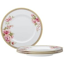 Hertford 10.5 in. (White) Bone China Dinner Plates, (Set of 4)