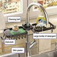 thumbnail image 2 of Faucet Sponge Holder Kitchen Sink Caddy, Over The Sink Shelf Drain Rack For Sink Organizer & Storage, 2 of 4