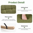 thumbnail image 7 of Someet Nursery Rocking Chair, Upholstered Rocking Accent Chair with High Backrest, Comfortable Rocker with Padded Seat for Living Rooms, Bedrooms, Offices, Green, 7 of 7