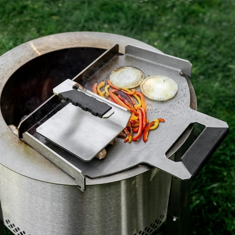 Breeo Griddle Press, Heavy-Duty Stainless Steel, USA Made, for