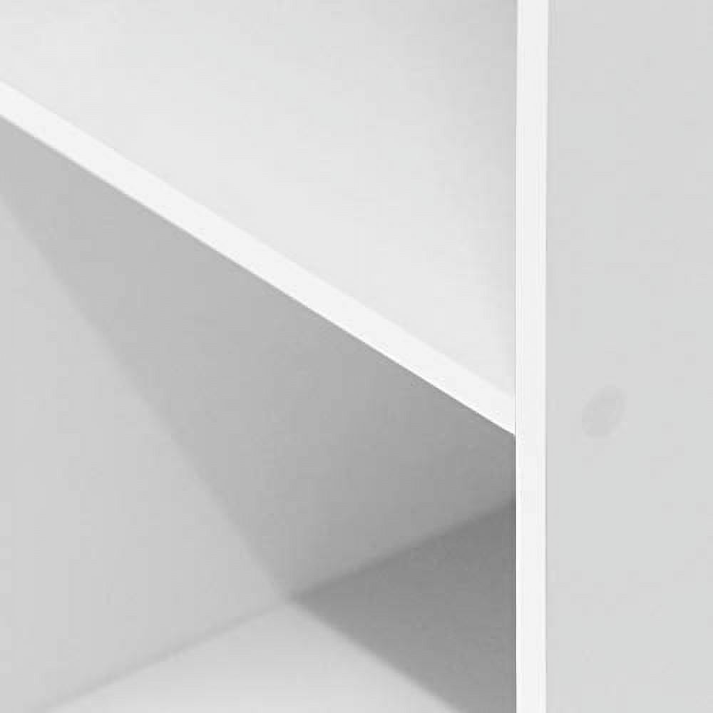 Furinno 3-Tier Open Shelf Bookcase, White photo 5