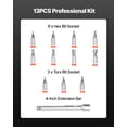thumbnail image 2 of VEVOR Click Torque Wrench Set 1/4 Inch Drive 20-200lbf-in /2.3-22.6N.m 72-Tooth Orange, 2 of 9