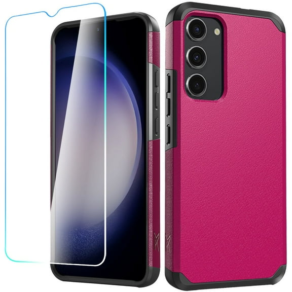 Case for Celero 5G 2023 (6.5") Tough Strong Protection Shock Absorption Hybrid Dual Layer Hard PC TPU Screen Protector Phone Cover fit Celero 5G 2023 (6.5") - Hot Pink