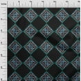thumbnail image 2 of oneOone Cotton Poplin Teal Green Fabric Geometric & Paisley Block Craft Projects Decor Fabric Printed By The Yard 56 Inch Wide, 2 of 4