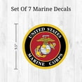 thumbnail image 3 of U. S. Marine Corps Wall Decals - Officially Licensed United States USMC Military Vinyl Wall Stickers Removable Peel and Stick Marine Corps Wall Décor, 3 of 7