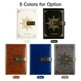 thumbnail image 3 of Riwcyla Vintage Journal Diary with Lock B6 PU Cover Retro Notebook 3,Digit Password Combination Lock Private Journal Line Pages Writing Gift for Daughter Women Boys, 3 of 6