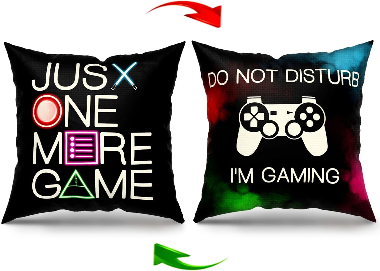Gaming Pillow Cover,Gamer Gifts,Gamer Pillows for Boys Room,Gifts for