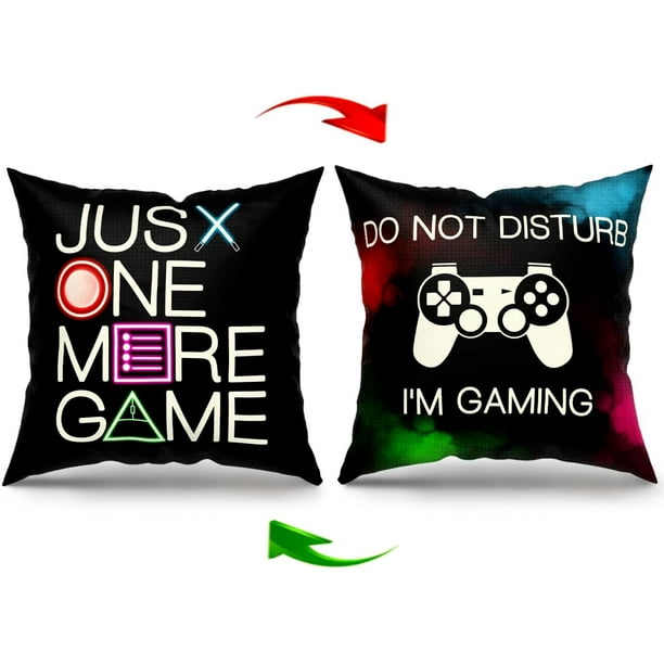 Gaming Pillow Cover,Gamer Gifts,Gamer Pillows for Boys Room,Gifts for